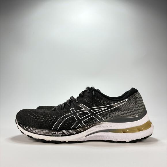 ASICS Gel-Kayano 28 Black White Running Shoes Lightweight 1012B047 Womens Size 8 - Picture 4 of 10